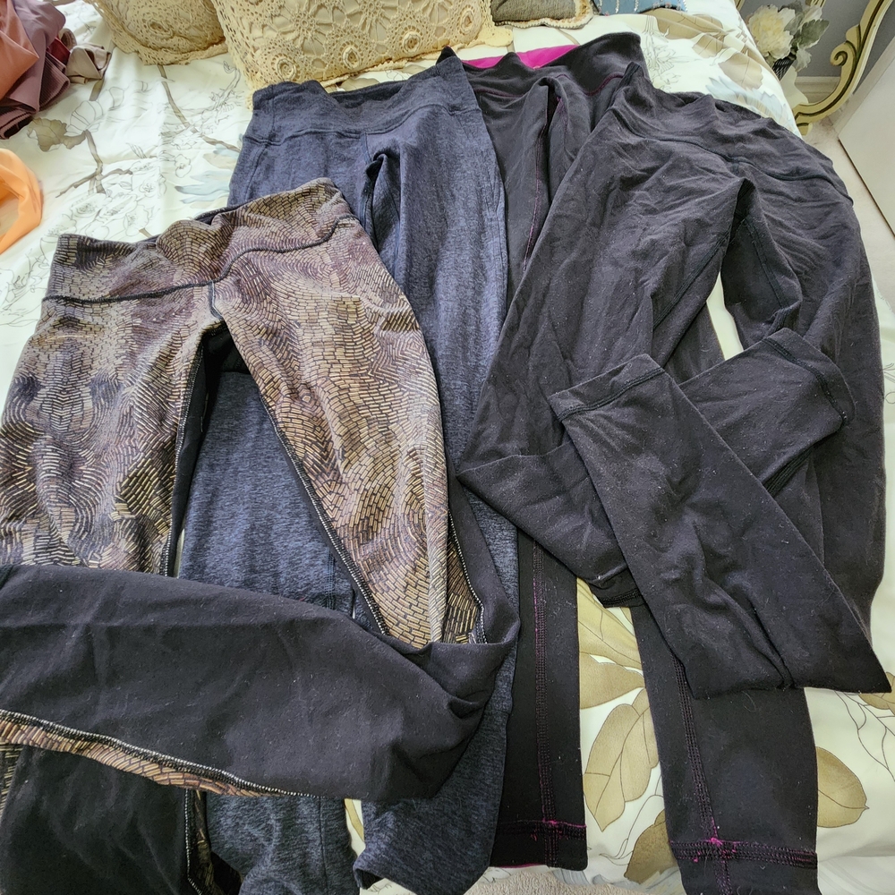 lululemon athletica Black and Gray Pants Set